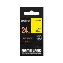 カシオ  ネームランドテープ24mm黄地/黒文字:XR-24YW
