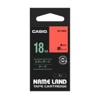 カシオ  ネームランドテープ18mm赤地/黒文字 XR-18RD