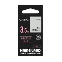 カシオ  ネームランドテープ　透明3.5mm黒文字　XR-3X
