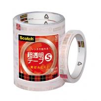 3M スコッチ　超透明テープS　12mm×35m　工業用包装10巻