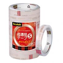 3M スコッチ　超透明テープS　15mm×35m　工業用包装10巻
