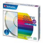 バーベイタムジャパン CD-RW(データ用) 5枚　700MB