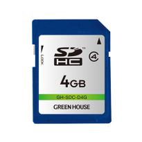 グリーンハウス　SDHCカード　4GB GH-SDC-D4G