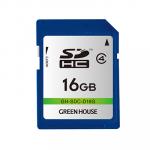 グリーンハウス  SDHCカード 16GB  GH-SDC-D16G