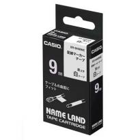 カシオ  ネームランドテープ 配線マーカーテープ テープ幅9mm 白テープ