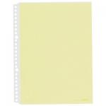 キングジム クリヤーファイル用ポケット A4 10枚 中紙色:黄