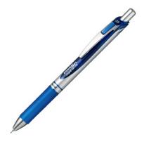 ぺんてる　水性ボールペン ノック式エナージェル 0.5mm　青