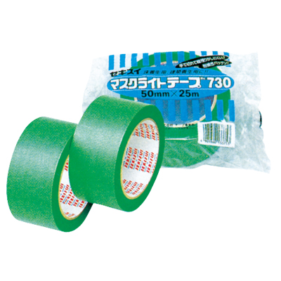 セキスイ  マスクライトテープ　緑 50mm×25m　　養生用テープ