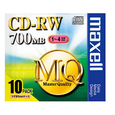 マクセル  CD-RW700MB　1～4倍速　10枚入り