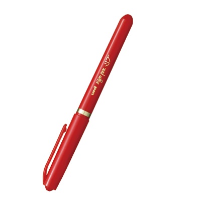 三菱鉛筆  水性ペン　リブ(細字) 赤