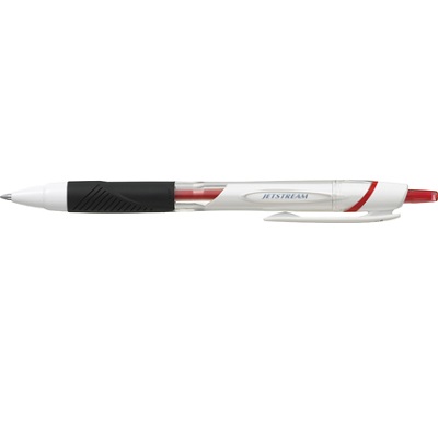 三菱鉛筆  ボールペン0.5mm　ジェットストリーム　軸色　赤　インク　赤