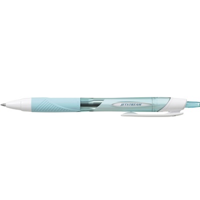 三菱鉛筆　ボールペン0.5mm　ジェットストリーム　軸色　スカイブルー　インク　黒