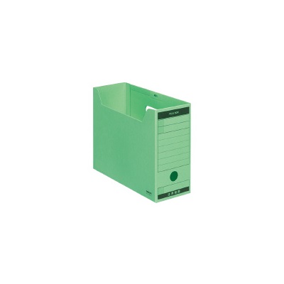 コクヨ  ファイルボックス Bタイプ(フタ付き)B5緑