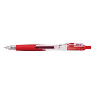 ゼブラ  ボールペン0.7mm　スラリ　軸色　赤　インク　赤