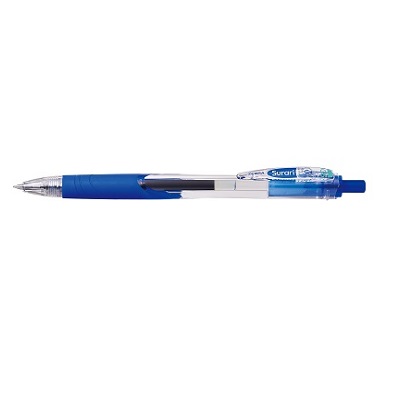 ゼブラ  ボールペン0.5mm　スラリ　軸色　青　インク　青