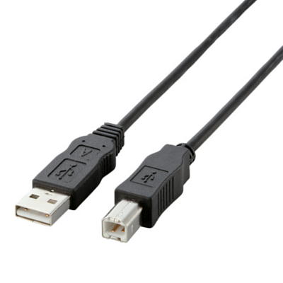 エレコム  USBケーブル　USB2-ECO10  1.0mブラック