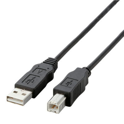 エレコム  USBケーブル　USB2-ECO20  2.0mブラック