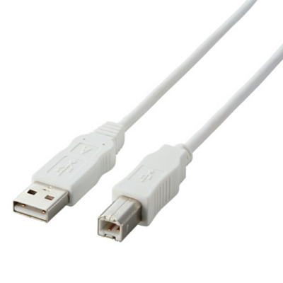 エレコム  USBケーブル　USB2-ECO20WH  2.0mホワイト