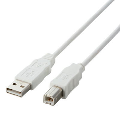 エレコム  USBケーブル　USB2-ECO50WH  5.0mホワイト