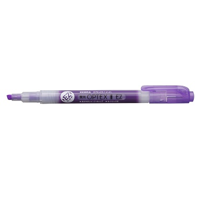 ゼブラ　蛍光ペン　オプテックス1EZ　紫